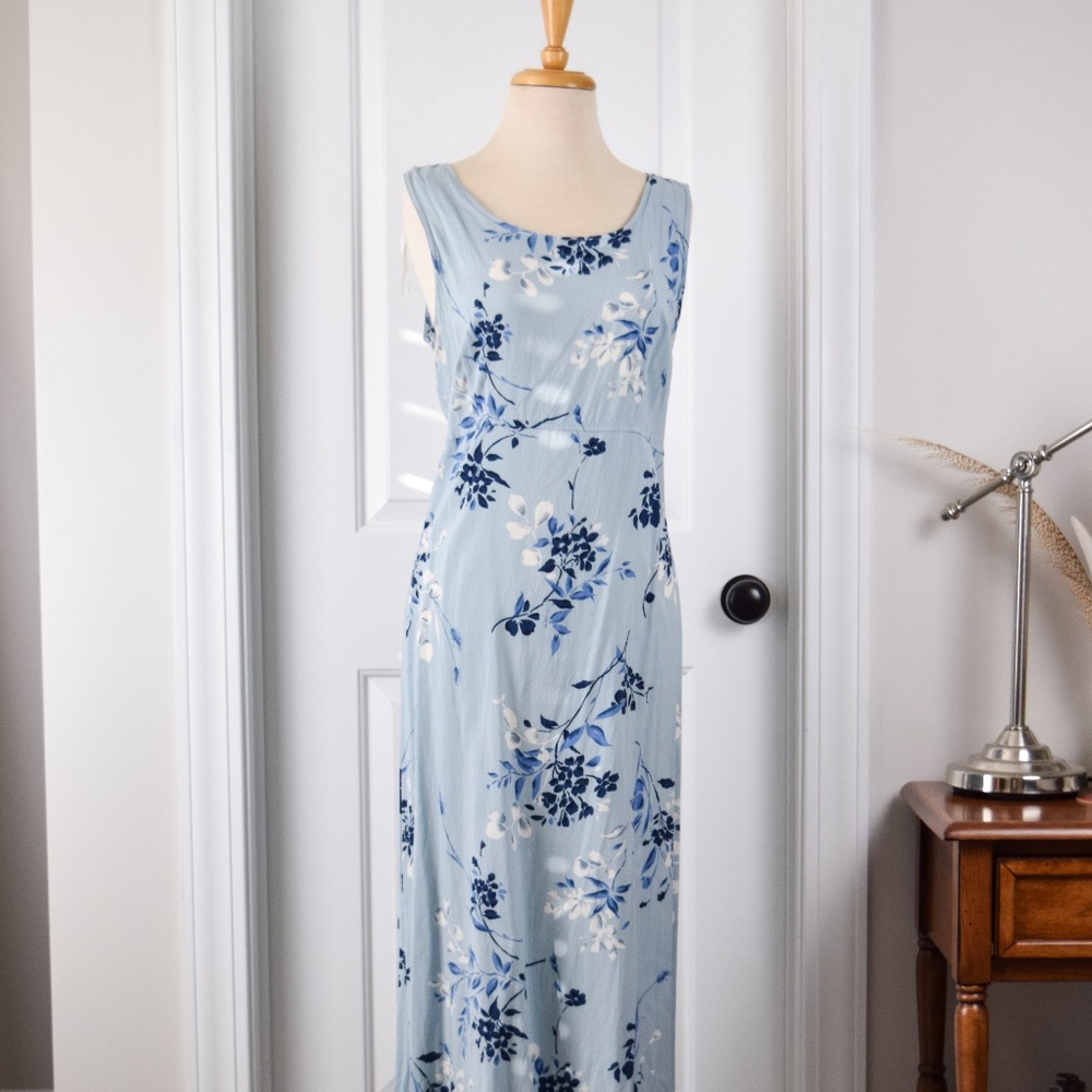 VTG - KATHIE LEE | Pale Blue Market Dress